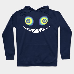 Creepy Hypnotic Face Design Hoodie